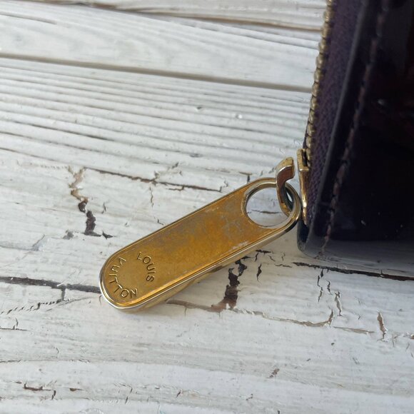 Louis Vuitton Vernis Zippy Wallet Amarante M93522 - Picture 7 of 13